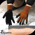 SRSAFETY Nylon en tricot à jauge de calibre 15 et dilatateur spandex revêtu de micro-mousse de nitrile sur les gants de palme / fabricants de gants au nitrile